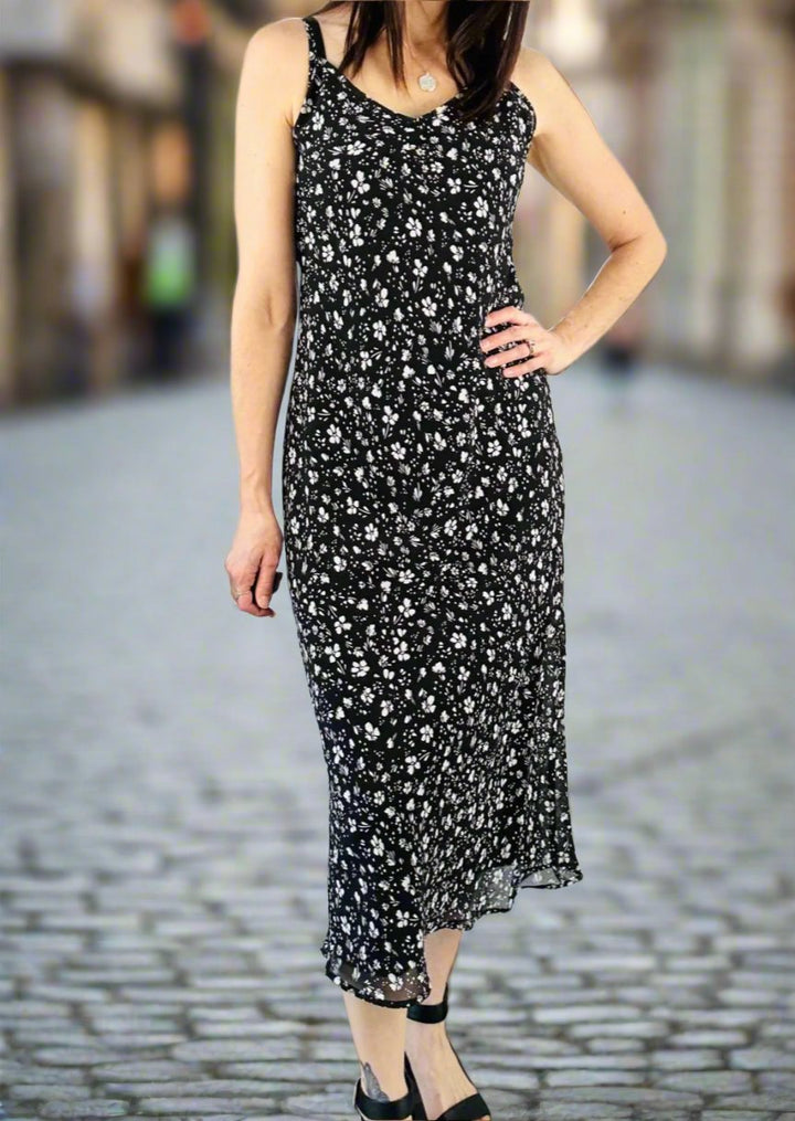 LAYLA SLIP PRINT MIDI DRESS