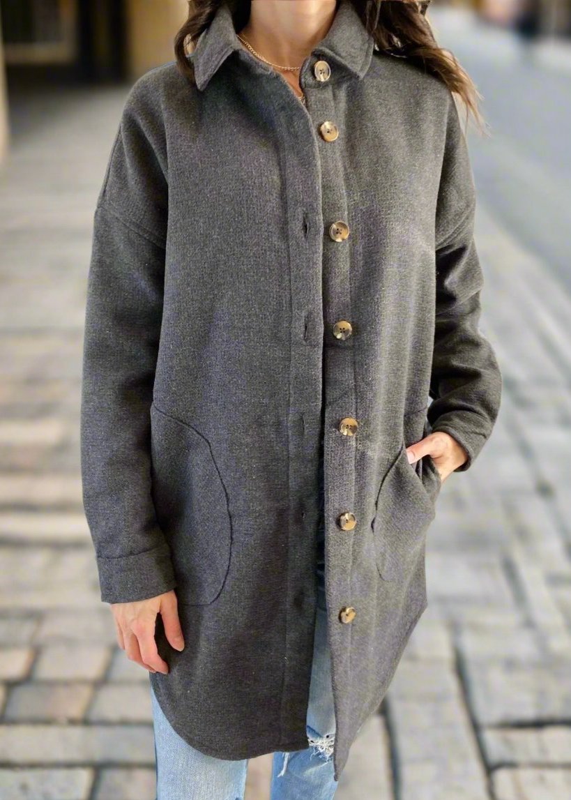 LONG SLATE JACKET
