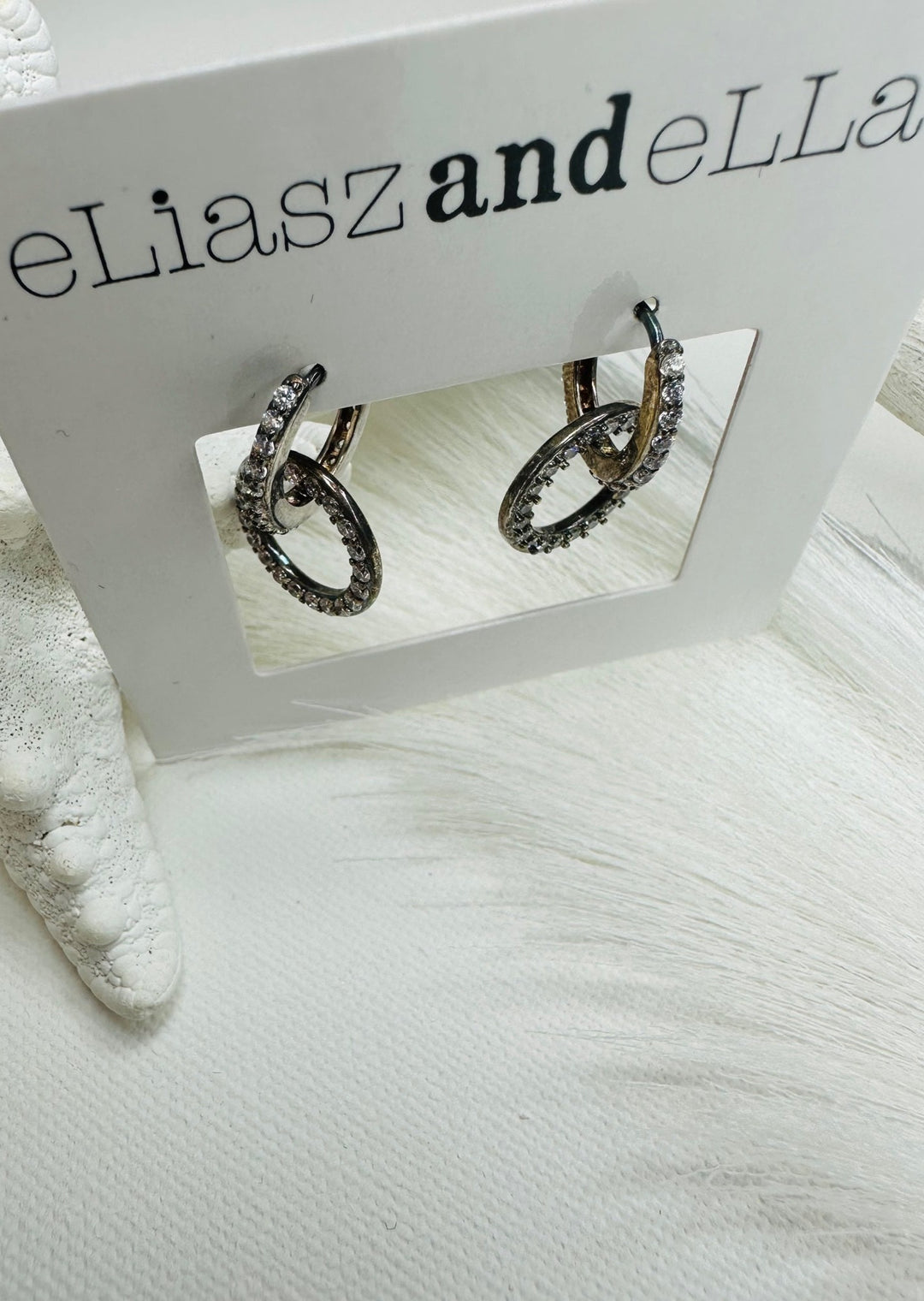 "LUMIERE" HOOP SILVER EARRINGS