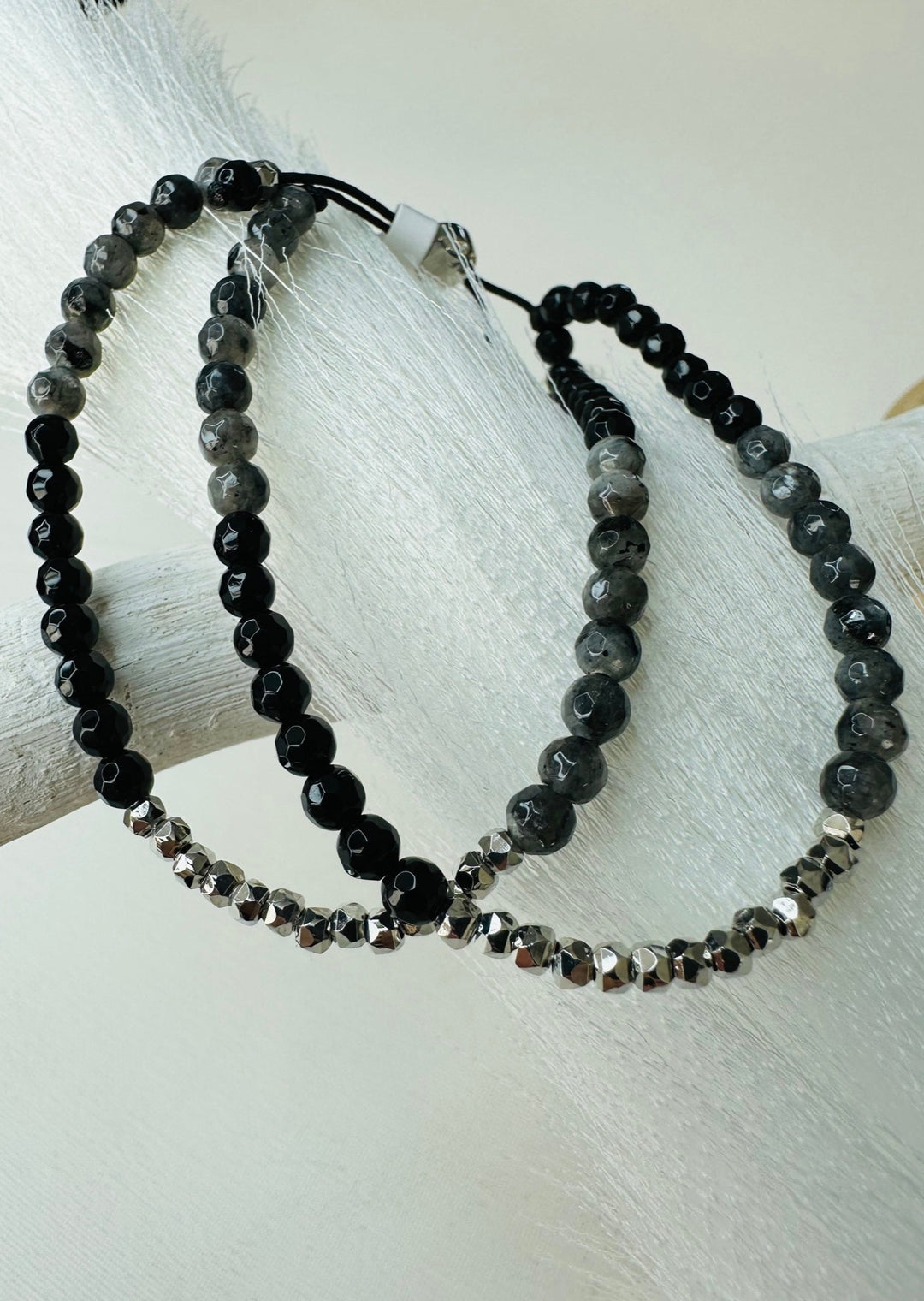 "MARQUIS" QUARTZITE DOUBLE BRACELET
