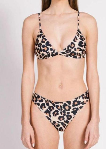 MAUI LEOPARD BRALETTE BIKINI SWIMSUIT