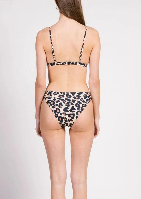 MAUI LEOPARD BRALETTE BIKINI SWIMSUIT