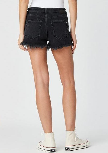 ROSIE SHORTS IN SMOKE RIPPED 90S