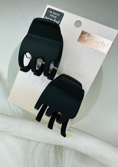 MEDIUM CLAW CLIPS 2 PACK IN BLACK