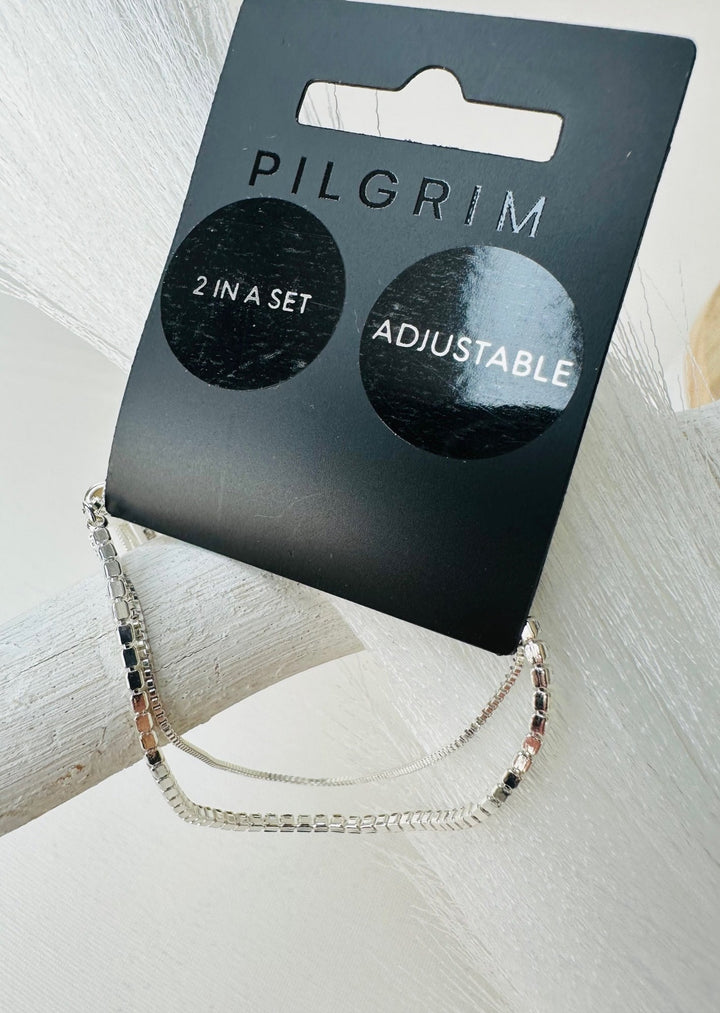 MILLE CRYSTAL 2-IN-1 SILVER-PLATED BRACELET