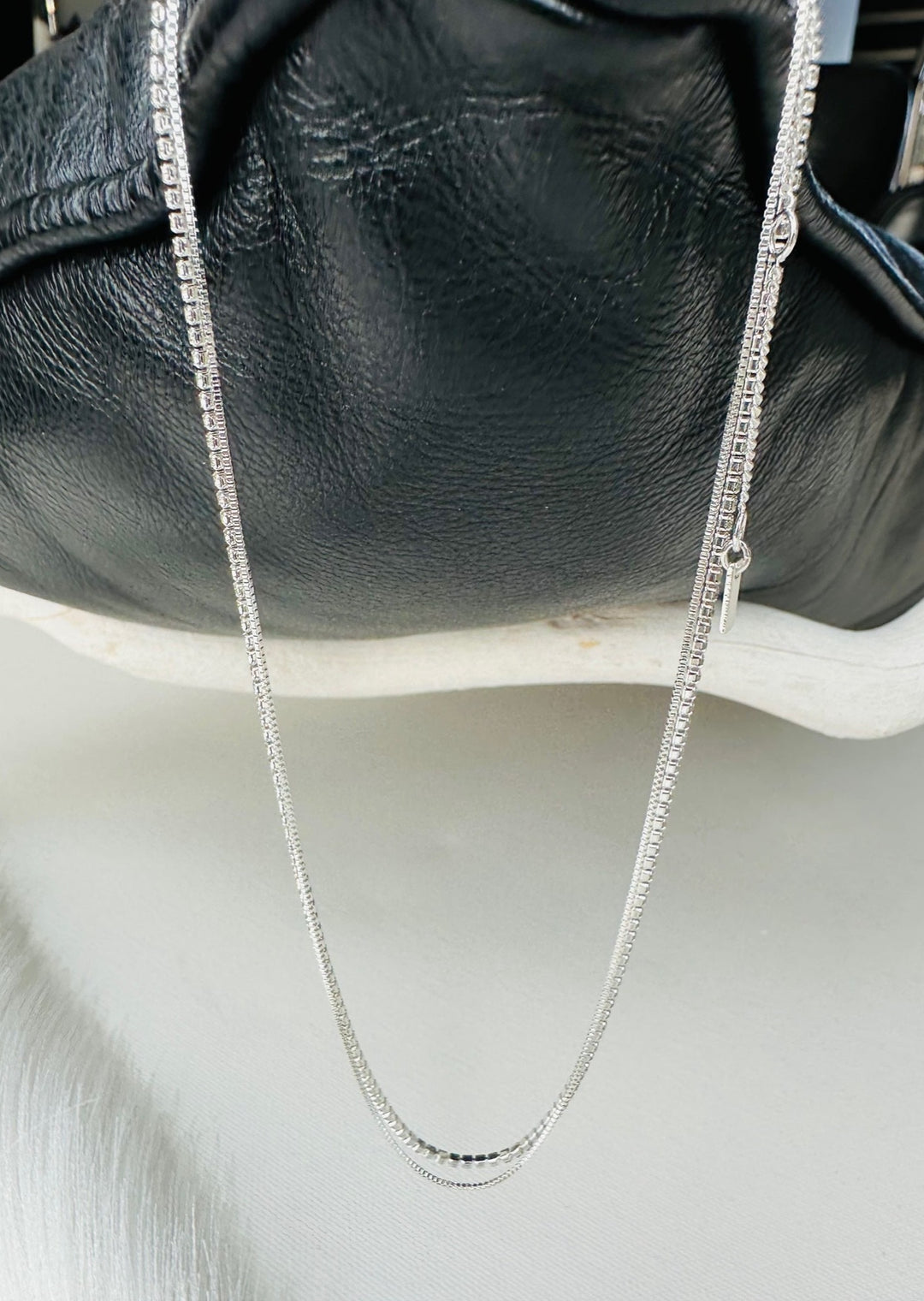 MILLE CRYSTAL 2-IN-1 SILVER-PLATED NECKLACE