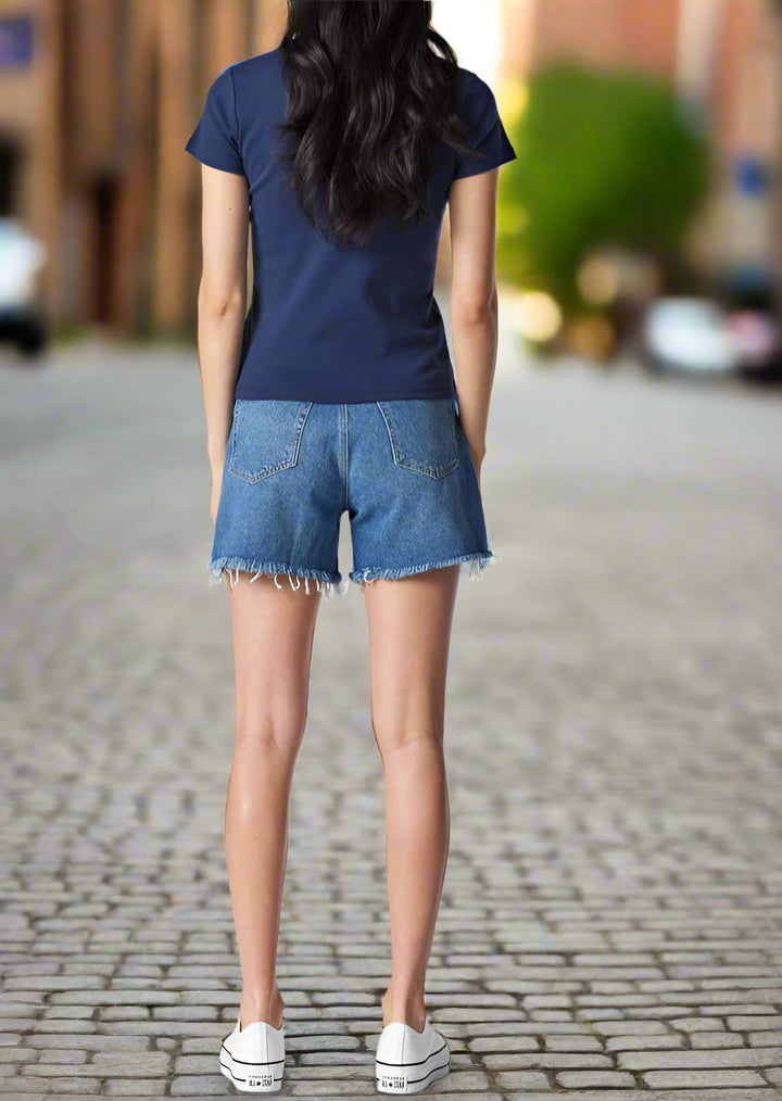 MILLIE DARK BLUE DENIM SHORT