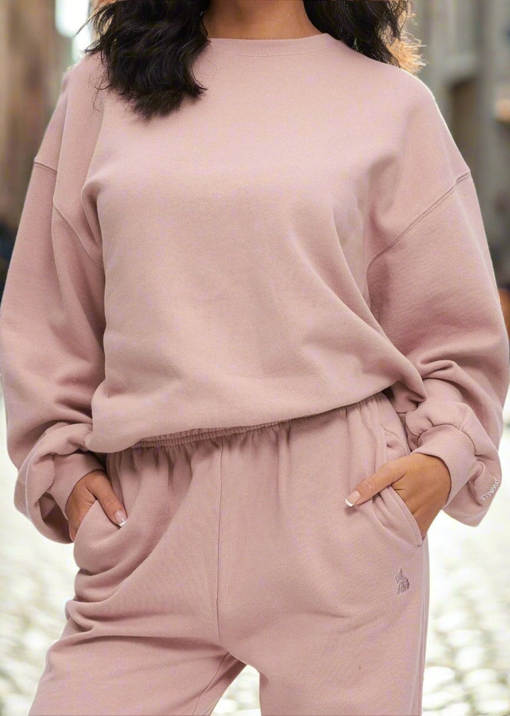 OVERSIZED ADOBE ROSE CREW SWEATSHIRT