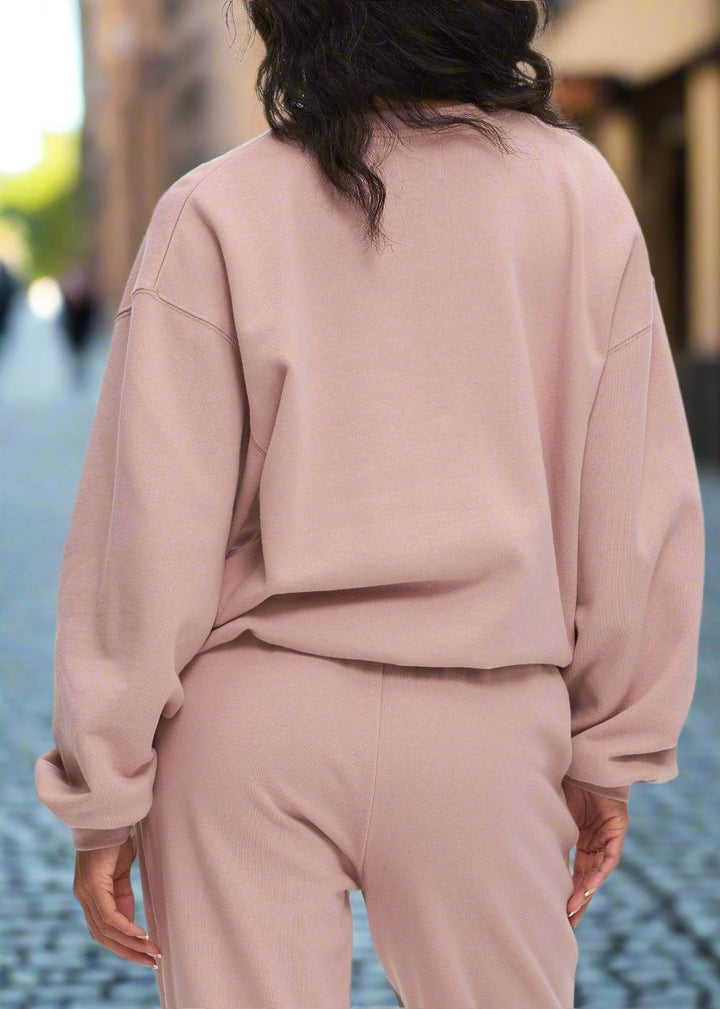 OVERSIZED ADOBE ROSE CREW SWEATSHIRT