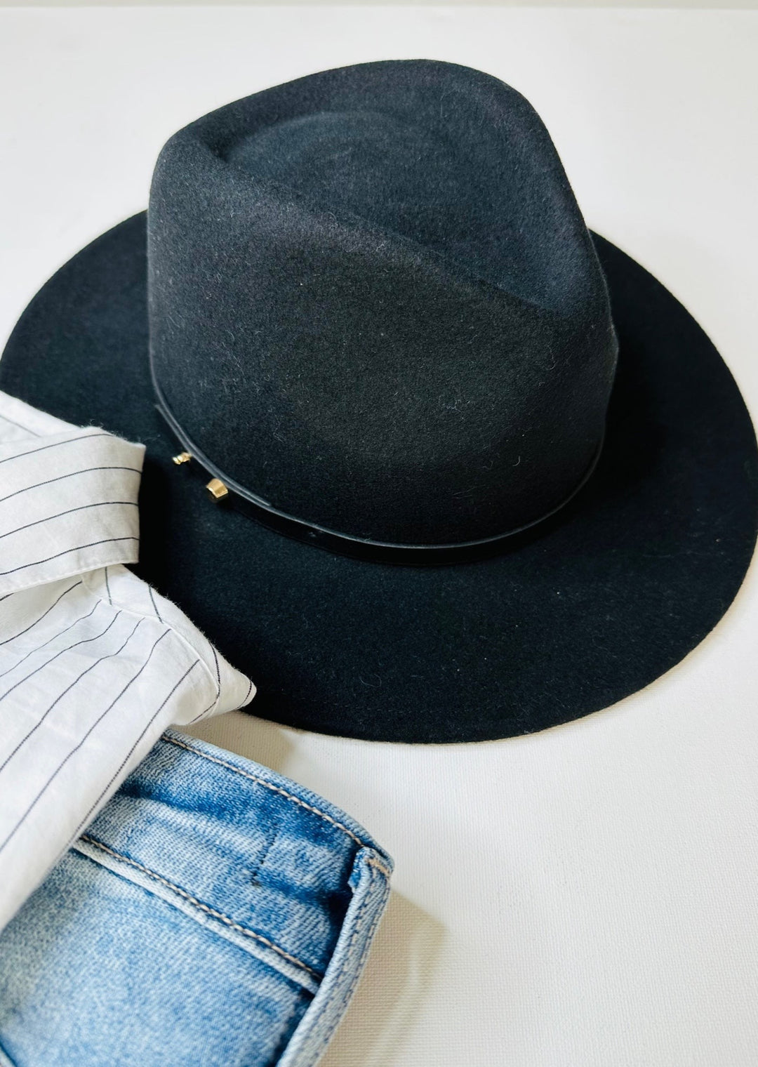 OSLO BLACK FEDORA HAT