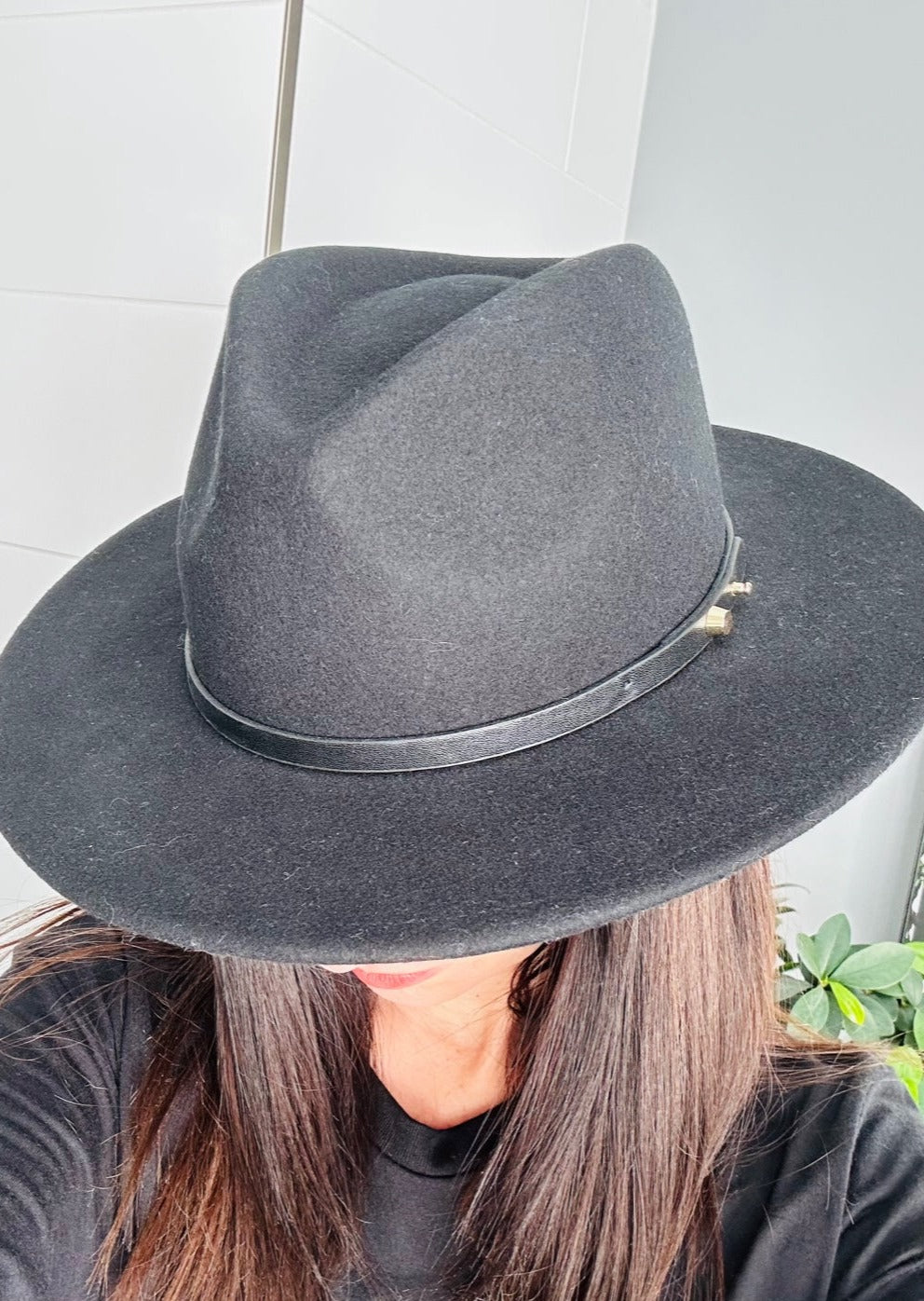 OSLO BLACK FEDORA HAT