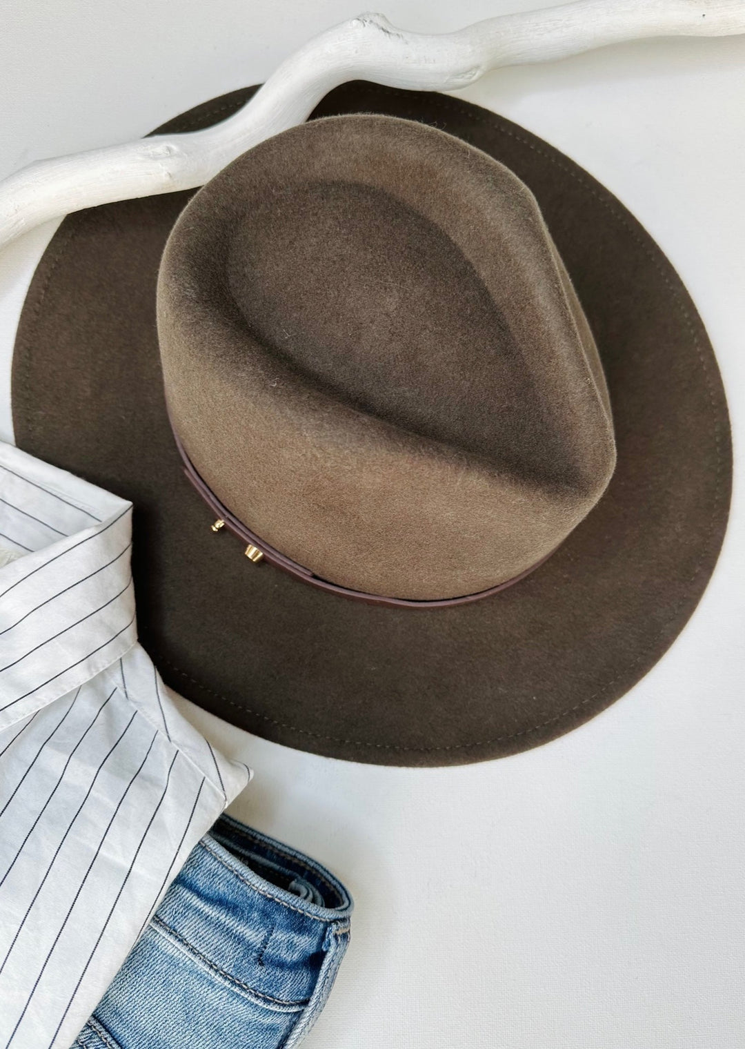 OSLO KHAKI FEDORA HAT