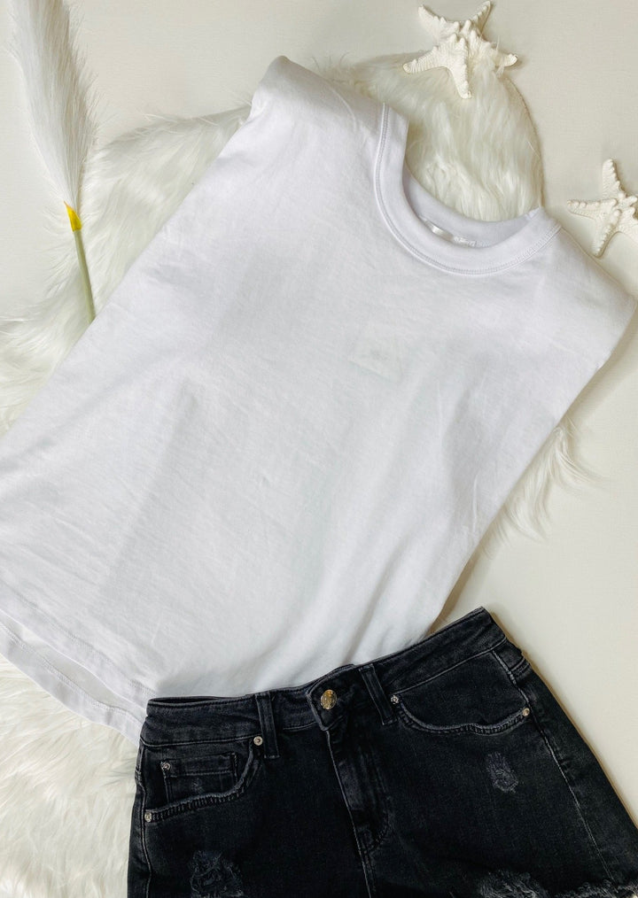 PADDED SHOULDER TANK TOP