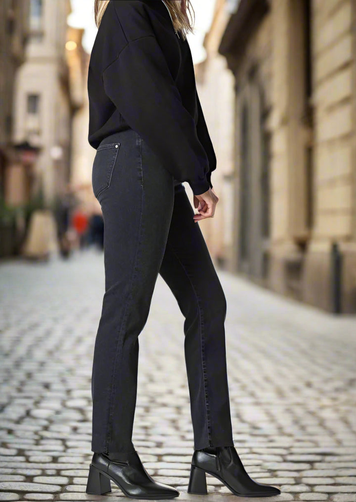 PARIS SMOKE INDIGO SHAPE JEAN