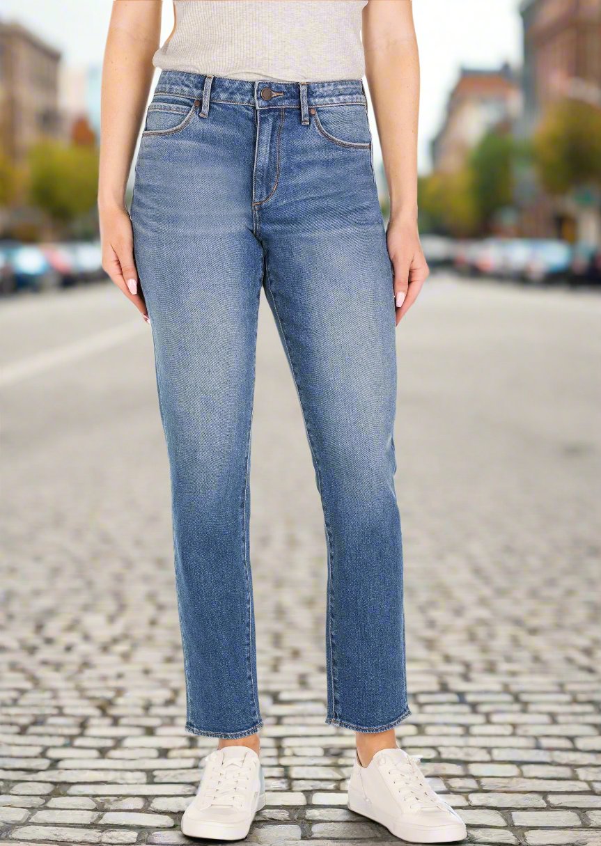 RENE MID-RISE SLIM STRAIGHT JEAN - ARTESIA