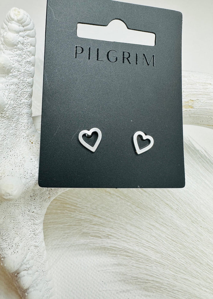SOPHIA OPEN HEART STUD EARRINGS