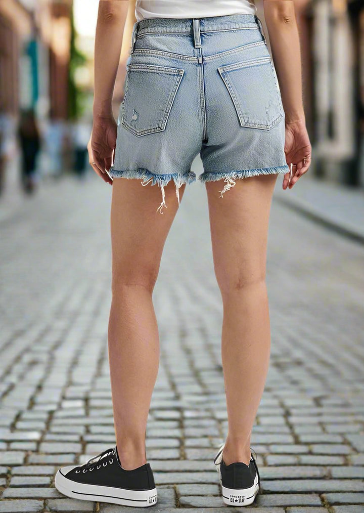 90'S BAGGY LIGHT INDIGO DENIM SHORT