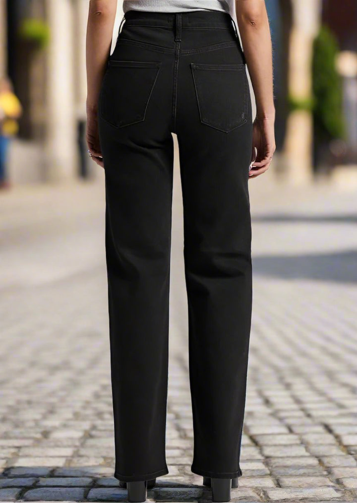 HIGHLY DESIRABLE BLACK TROUSER JEANS BACK VIEW