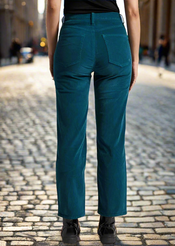 HIGHLY DESIRABLE STRAIGHT JEWEL CORD JEANS BACK VIEW