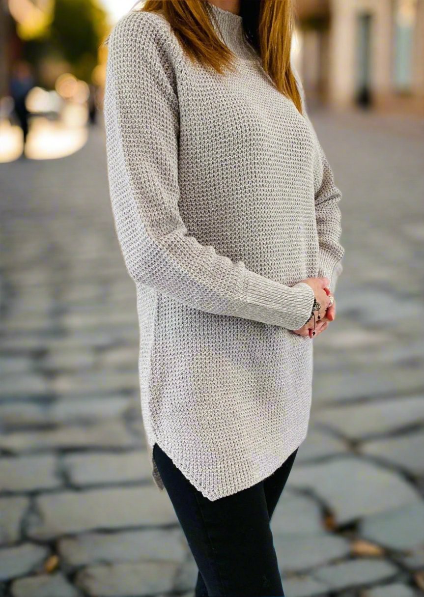 Silver Swirl Knit Sweater2