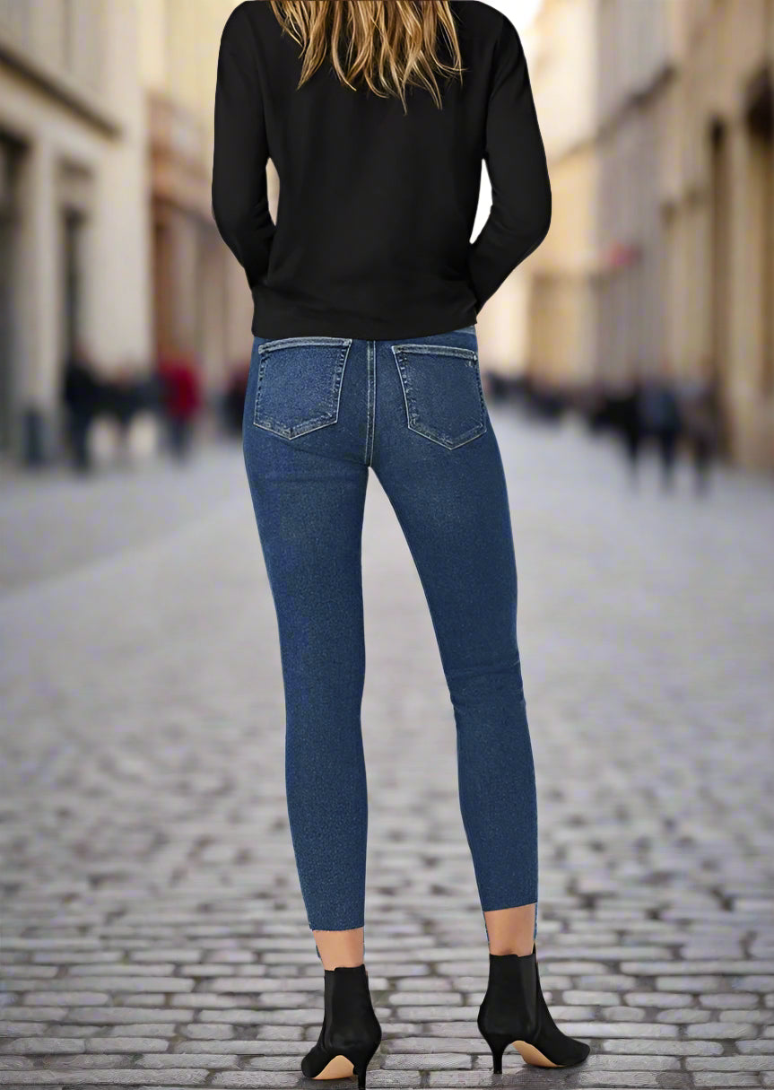 TESS DARK FRAYED HEM LA VINTAGE JEAN