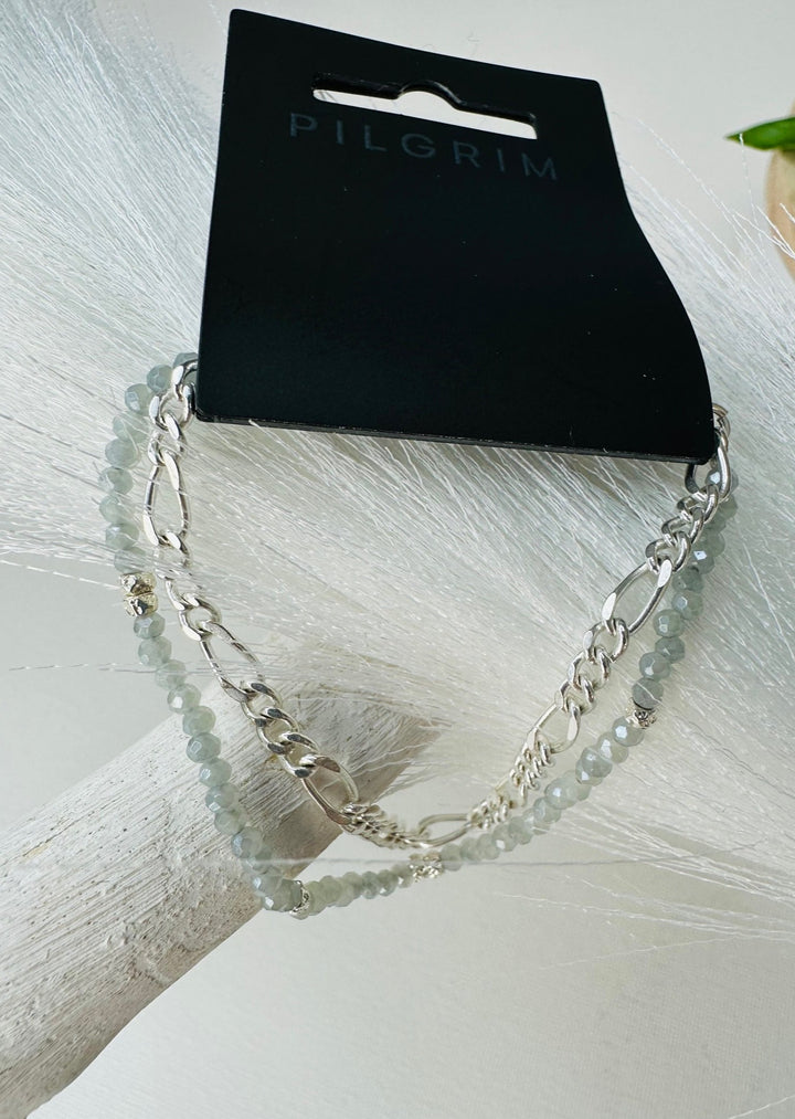 THANKFUL BLUE PEARL BRACELET
