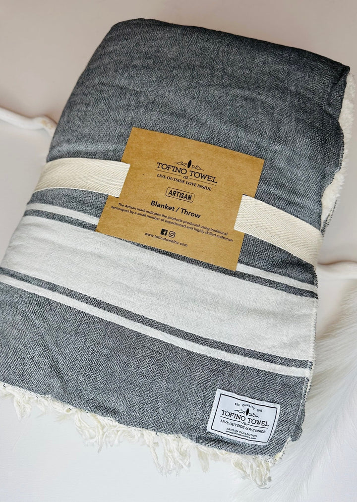 THE JOURNEY GRANITE FLEECE THROW