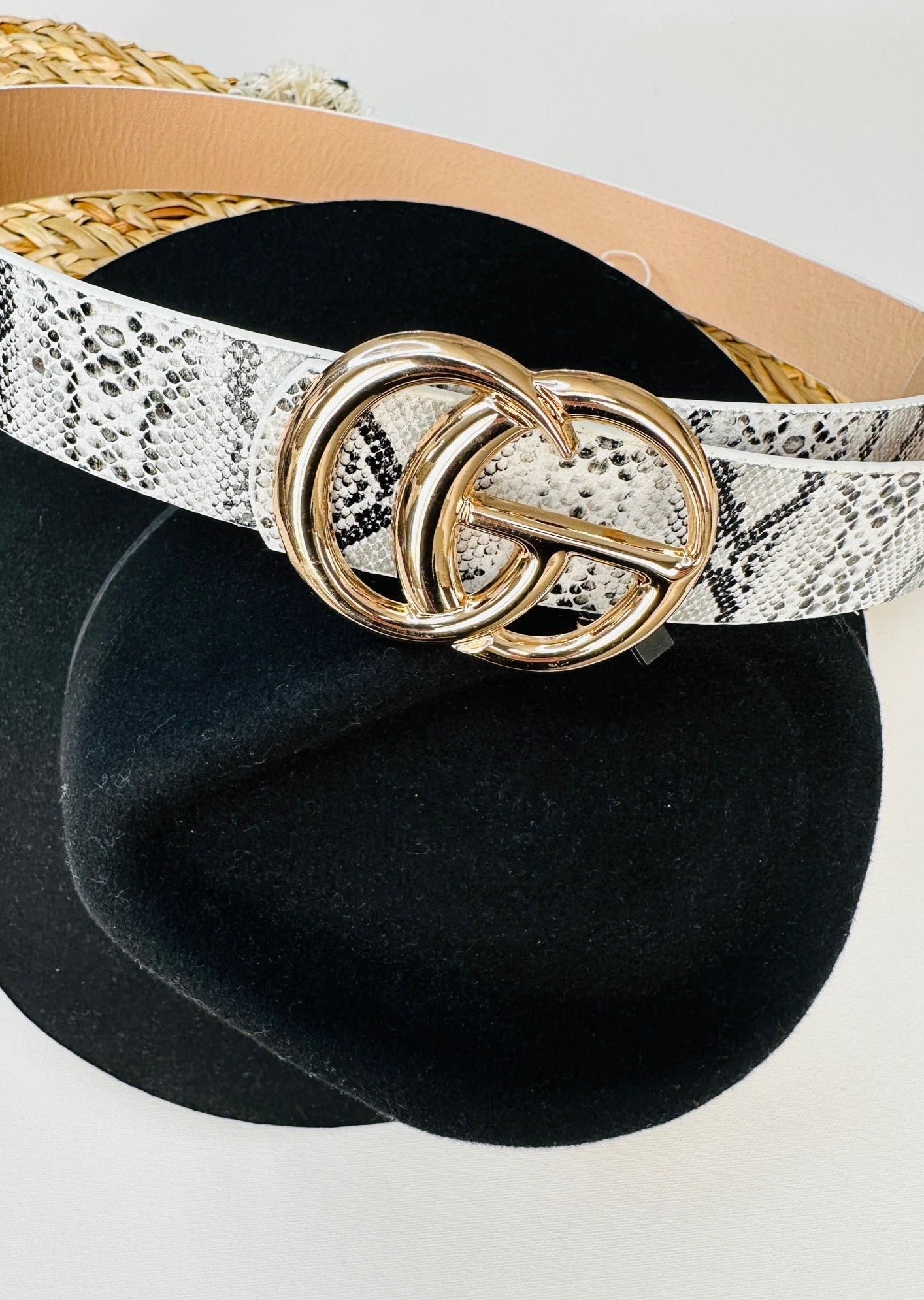 Gold sales shiny belt