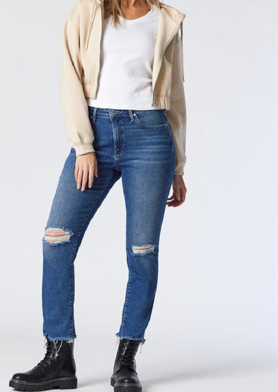 VIOLA DARK USED RIPPED LA BLUE JEAN